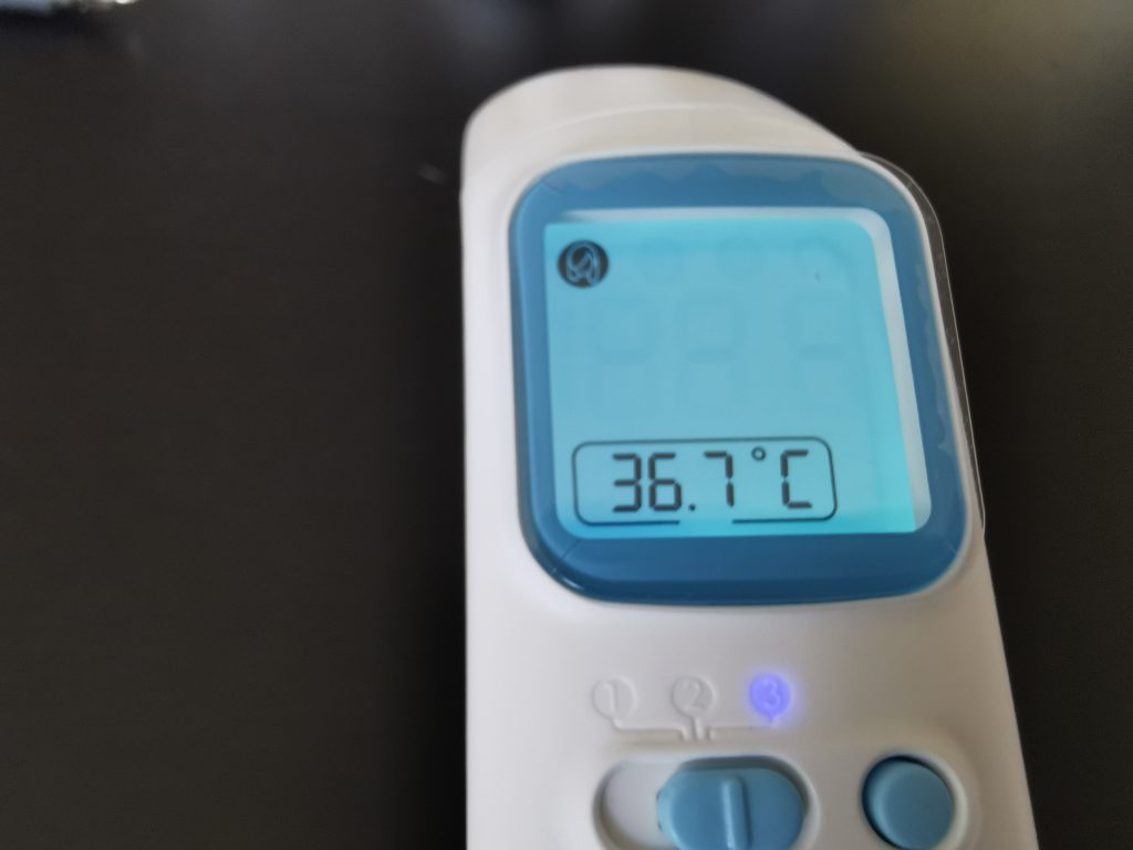 Grundig Infrarot 20021 Fieberthermometer Messung 4