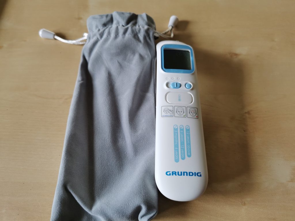 Grundig Infrarot 20021 Fieberthermometer mit Aufbewahrung