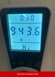 H.Koenig NV60 Handdampfreiniger Leistung in Watt
