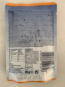 Happy Cat Culinary Meat in Sauce Land Ente Katzenfutter Beutel von hinten