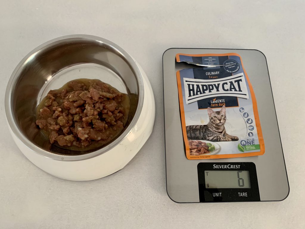 Happy Cat Culinary Meat in Sauce Land Ente Katzenfutter Gewicht Beutel ohne Inhalt