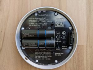 Hekatron Genius Plus X Rauchmelder von hinten