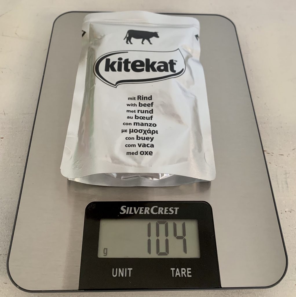 itekat Bunte Vierfalt in Sauce Katzenfutter Rind Gewicht Verpackung mit Inhalt