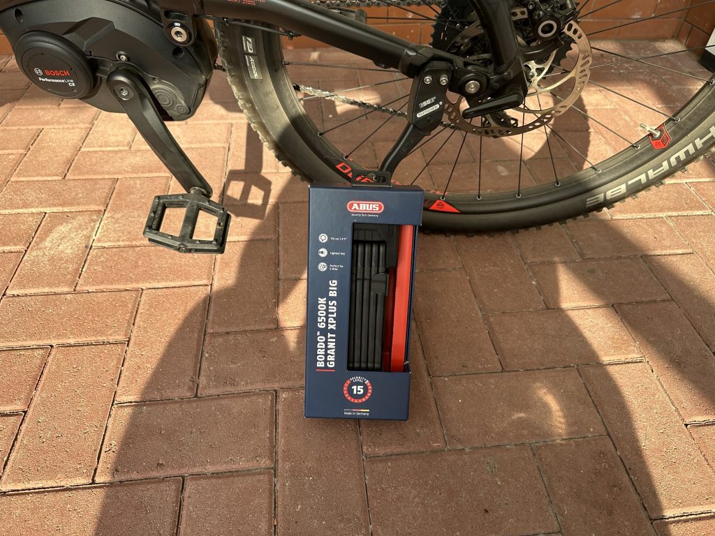 Abus Bordo Granit XPlus 6500 SH Fahrradschloss: Fahrradschloss in Originalverpackung mit Lieferumfang