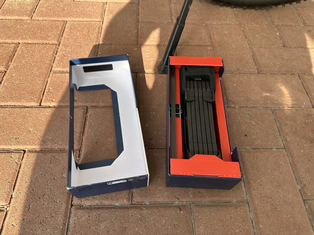 Fahrradschloss in Originalverpackung
