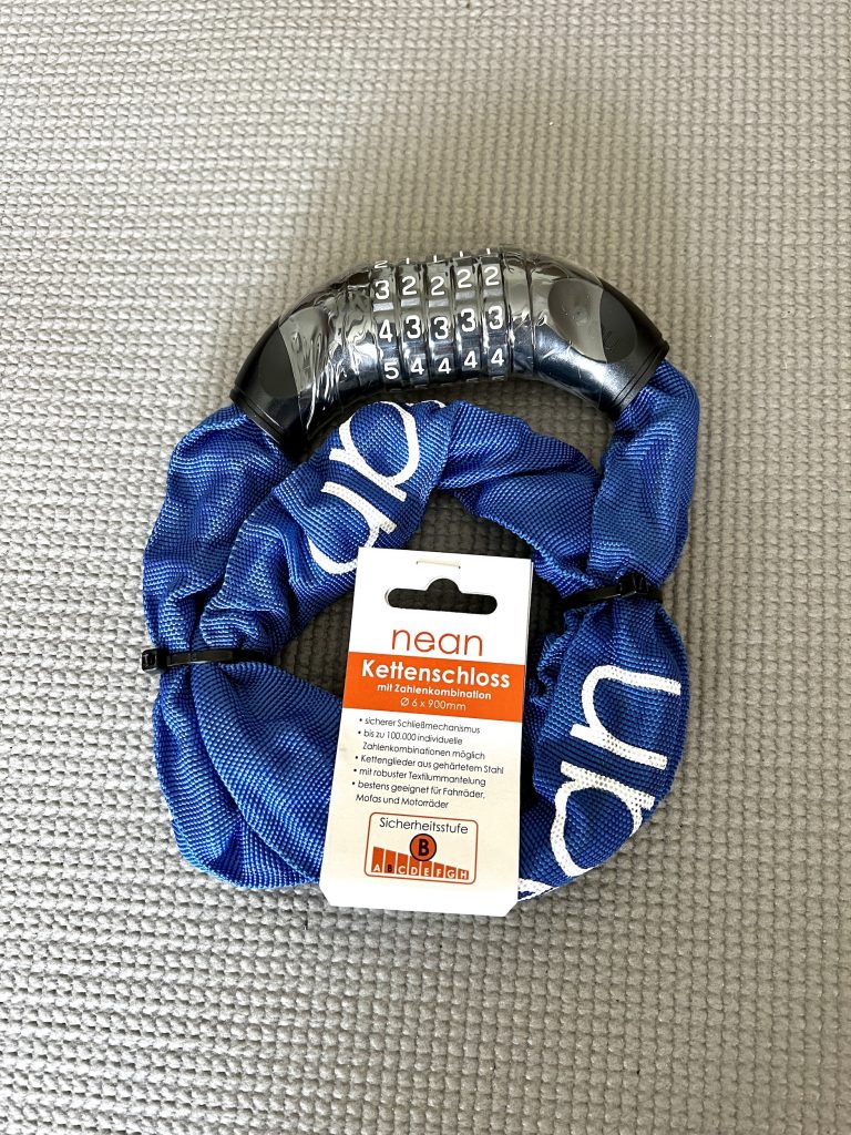 nean 00067 Fahrradschloss: Fahrradschloss in Originalverpackung mit Lieferumfang