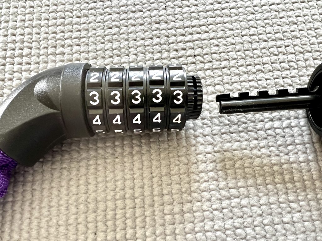 Offener Schlosszylinder aus der Nähe