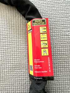 Fahrradschloss in Originalverpackung