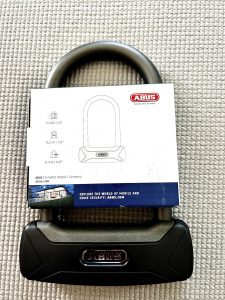 Fahrradschloss in Originalverpackung mit Lieferumfang