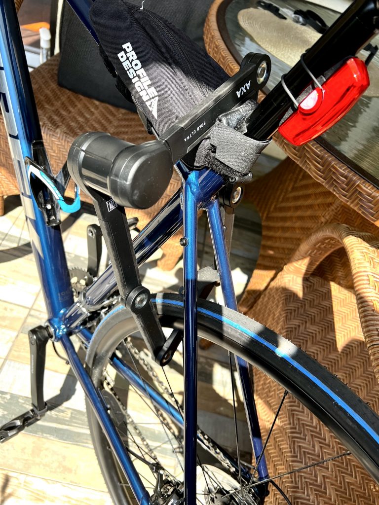 Fahrradschloss am Fahrrad angeschlossen