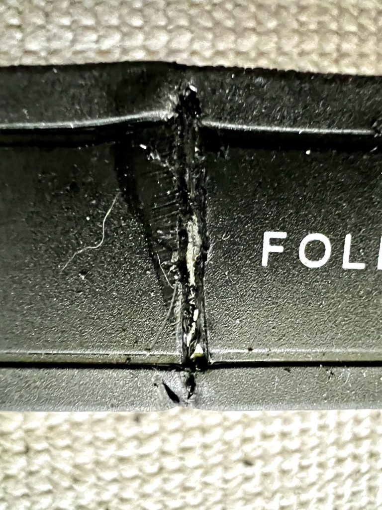 Schlossstab nach dem Bolzenschneider-Test