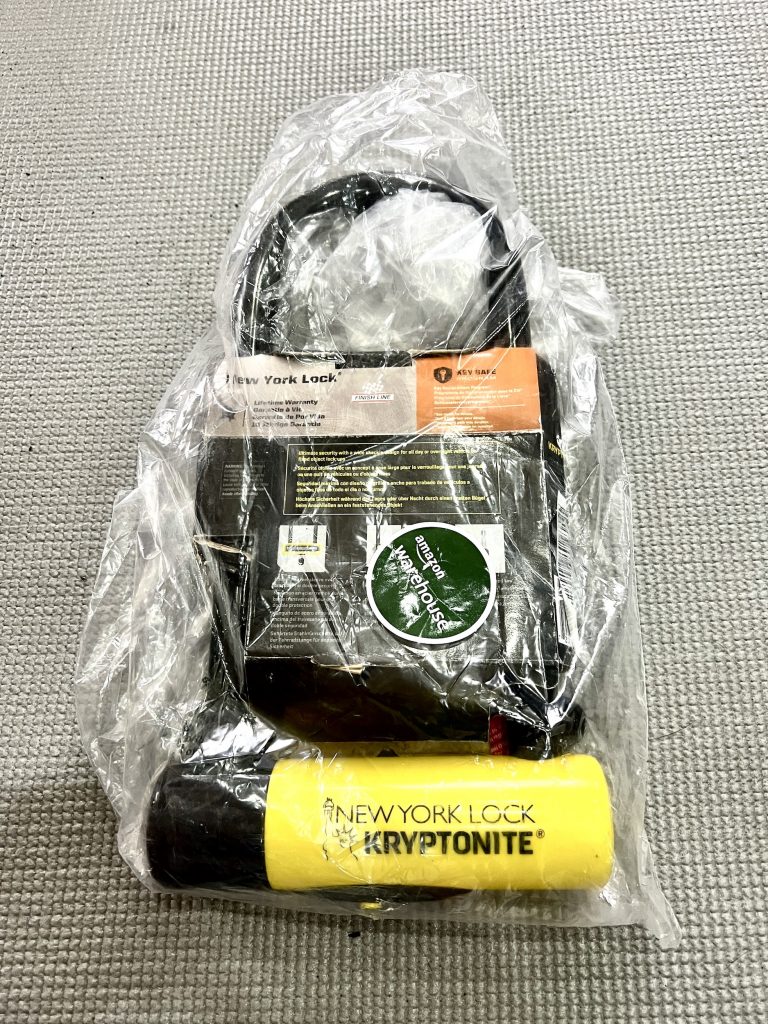 Fahrradschloss in Originalverpackung mit Lieferumfang