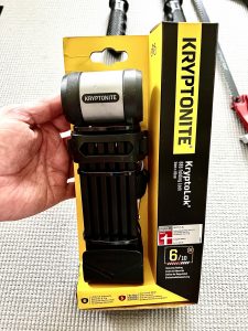 Fahrradschloss in Originalverpackung mit Lieferumfang