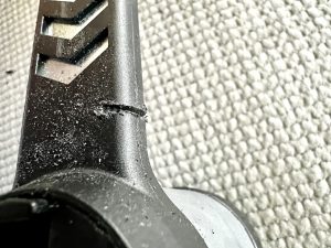 Schlossstab nach dem Sägetest