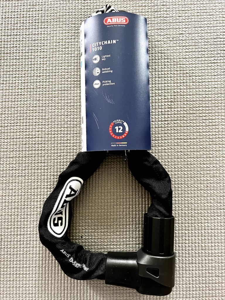 Abus Kettenschloss Citychain 1010 Fahrradschloss: Fahrradschloss in Originalverpackung mit Lieferumfang