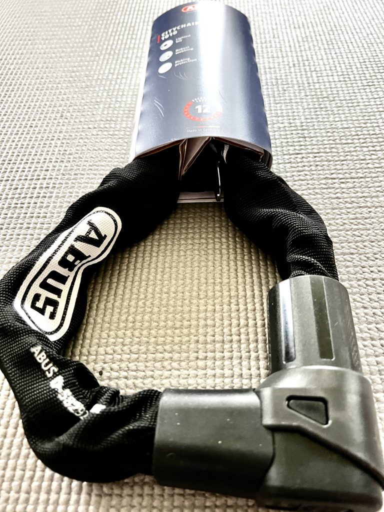 Fahrradschloss in Originalverpackung mit Lieferumfang