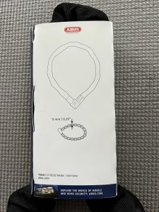 Fahrradschloss in Originalverpackung mit Lieferumfang