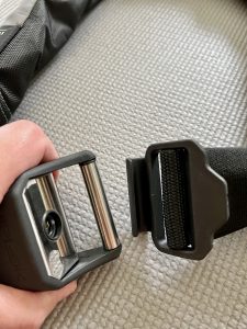 Transportschnalle aus der Nähe