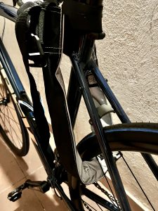 Fahrradschloss am Fahrrad angeschlossen