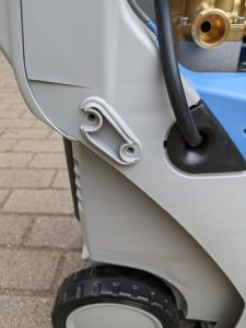 Kabelhalterung des Kränzle K 1050 TS Hochdruckreinigers unbefestigt