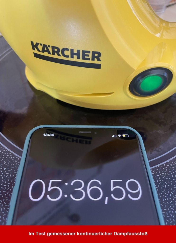 Kärcher SC 1 EasyFix Handdampfreiniger kontinuierlicher Dampfausstoß