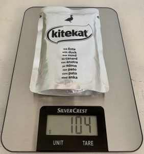 Kitekat Bunte Vierfalt in Sauce Katzenfutter Gewichr Sorte Ente Beutel mit Inhalt
