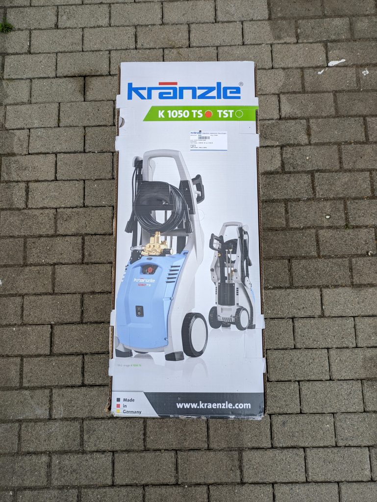 Kränzle K 1050 TS Hochdruckreiniger Verpackung von vorne