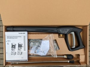 Kränzle K 1050 TS Hochdruckreiniger geöffneter zweiter Karton