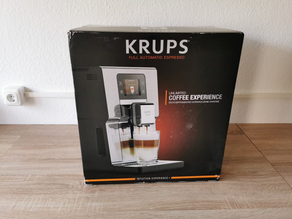 Krups Intuition Experience Plus Kaffeevollautomat Verpackung hinten