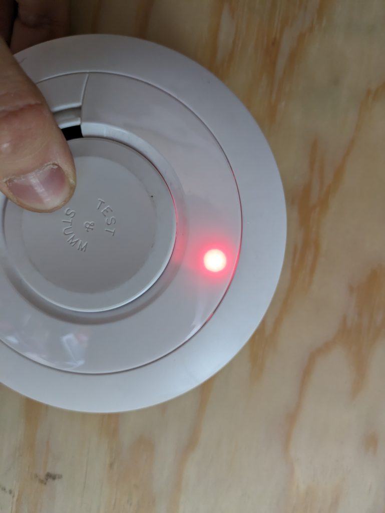LED des Ei Electronics Ei650 RF Rauchmelders
