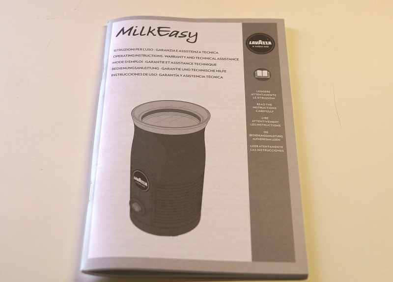 Lavazza MilkEasy Milchaufschäumer Bedienungsanleitung