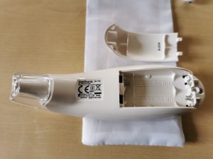 Medisana TM750 Fieberthermometer Batteriefach und Batterien