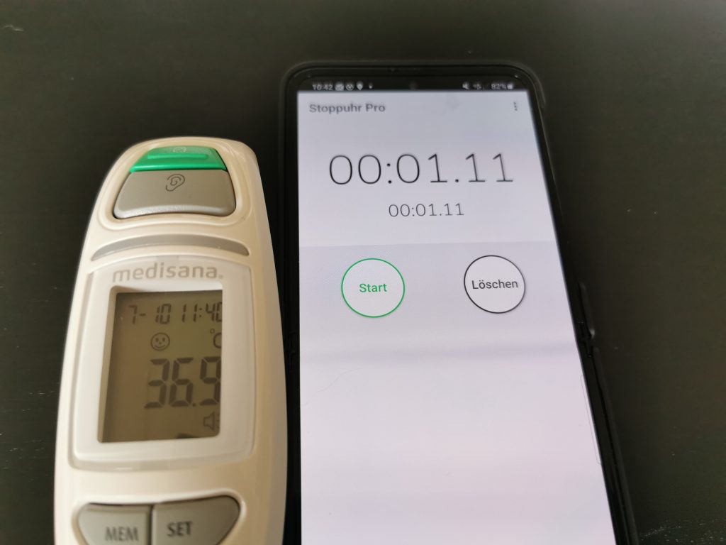 Medisana TM750 Fieberthermometer Messdauer