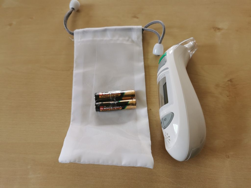 Medisana TM750 Fieberthermometer batterien und Aufbewahrungstasche