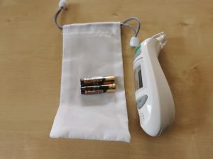 Medisana TM750 Fieberthermometer batterien und Aufbewahrungstasche
