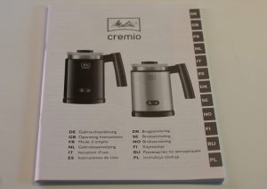 Melitta cremio Milchaufschäumer Bedienungsanleitung