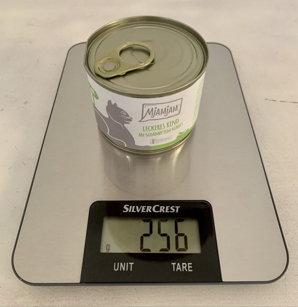 MjAMjAM Mixpaket 3 Katzenfutter Gewicht Dose mit Inhalt