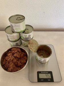 MjAMjAM Mixpaket 3 Katzenfutter –Gewicht der Dose ohne Inhalt