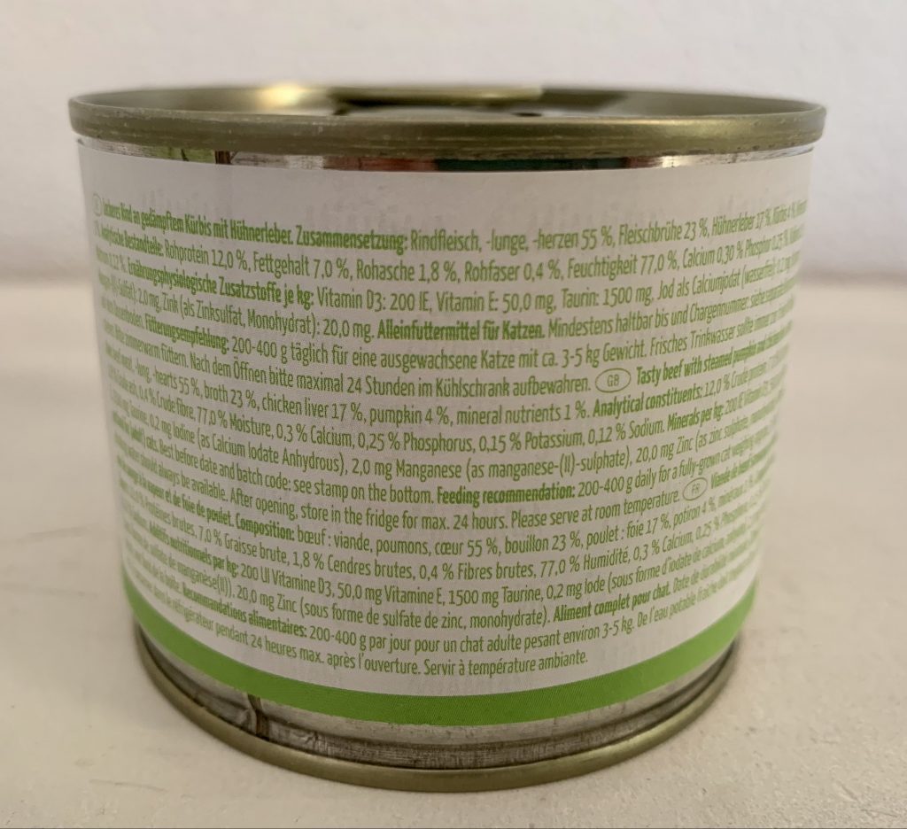MjAMjAM Mixpaket 3 Katzenfutter Dose von hinten