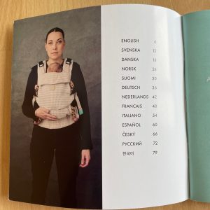 Najell Rise Babytrage Beschreibung Sprachen