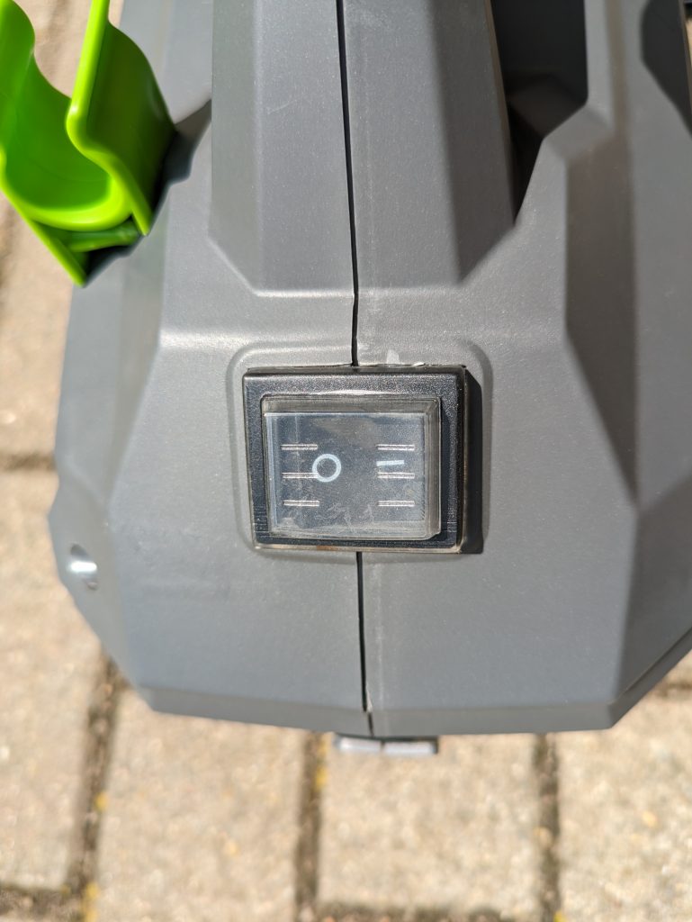 Netzschalter des AGT Professional ZX 7340 675 Hochdruckreinigers