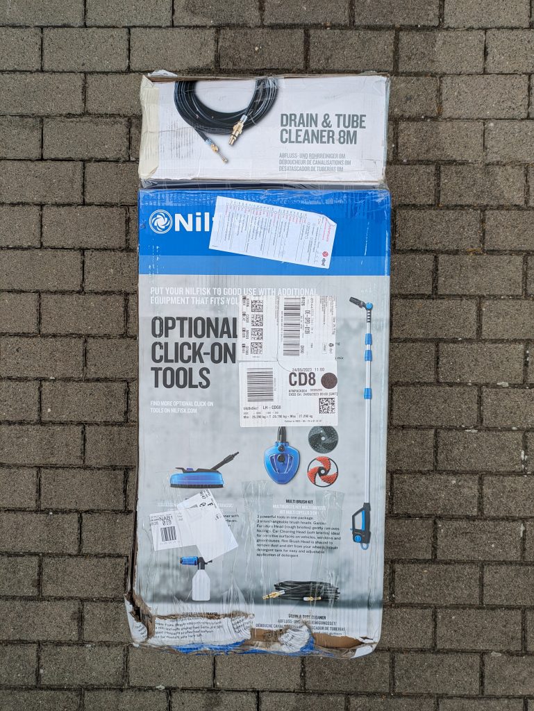 Nilfisk E 145.4-9 X-TRA PAD Hochdruckreiniger Verpackung von hinten