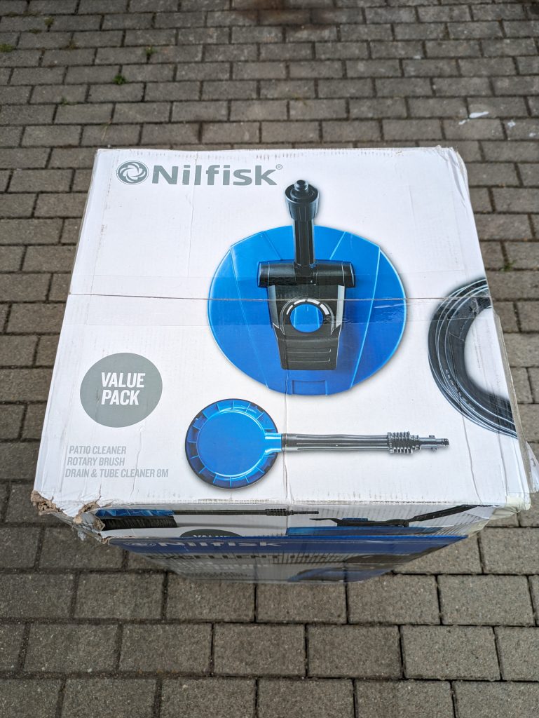 Nilfisk E 145.4-9 X-TRA PAD Hochdruckreiniger Verpackung von oben