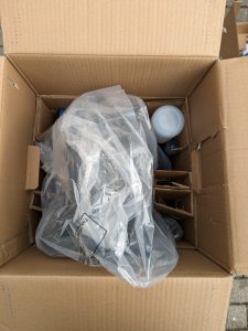 Nilfisk E 145.4-9 X-TRA PAD Hochdruckreiniger untere Verpackung geöffnet weiter ausgeräumt