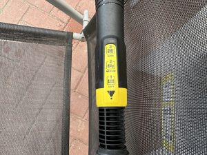 Nutzungsempfehlung auf der Düse des Kärcher K5 Hochdruckreinigers