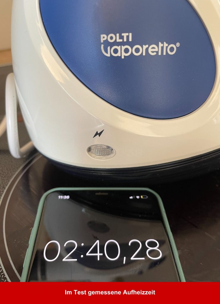 POLTI FIRST PGEU0011 Handdampfreiniger Aufheizzeit