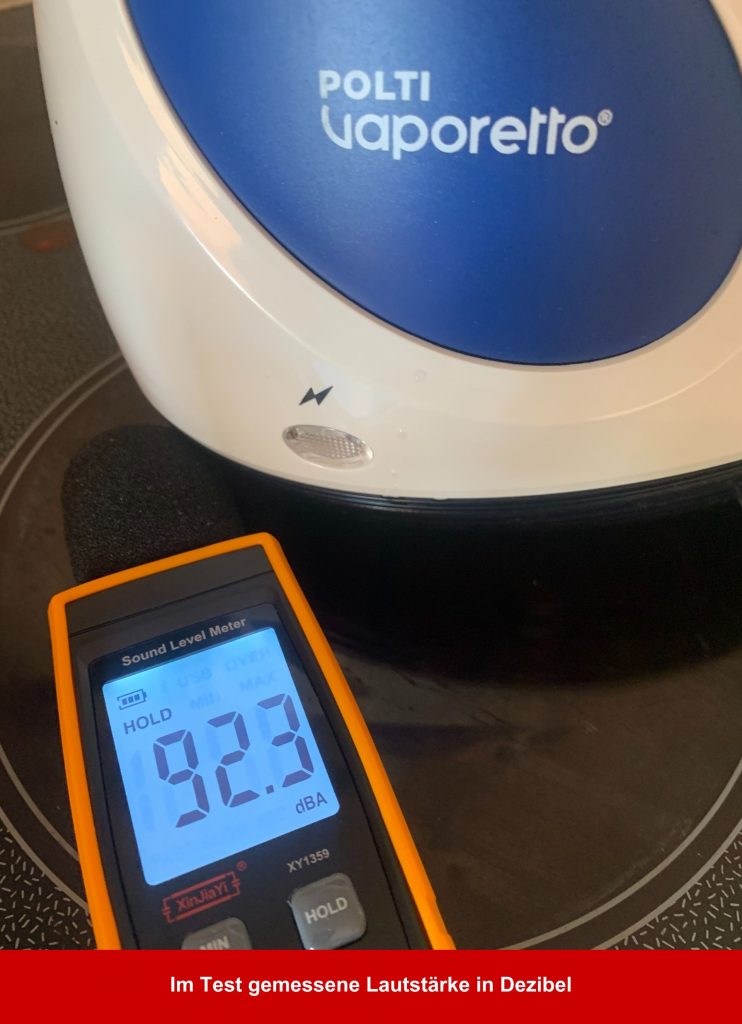 POLTI FIRST PGEU0011 Handdampfreiniger Lautstärke in Dezibel