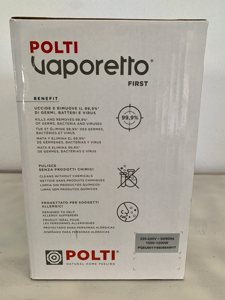 POLTI FIRST PGEU0011 Handdampfreiniger Verpackung von Seite 2