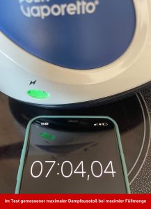 POLTI FIRST PGEU0011 Handdampfreiniger maximaler Dampfausstoß