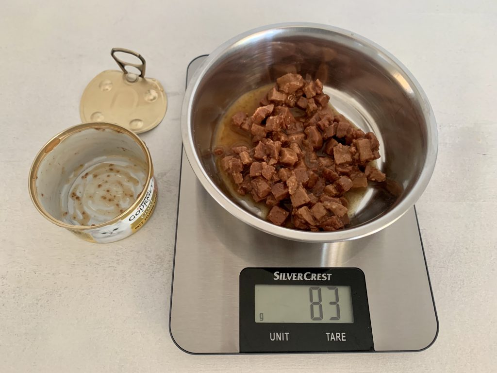 PURINA GOURMET Gold Zarte Häppchen in Sauce mit Lachs und Huhn Katzenfutter Gewicht Inhalt ohne Dose